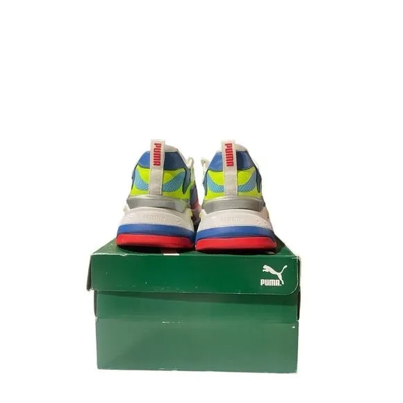 Puma RS Fast Raceway Men’s Size 12 Running Show White Multicolor Sneaker Trainer