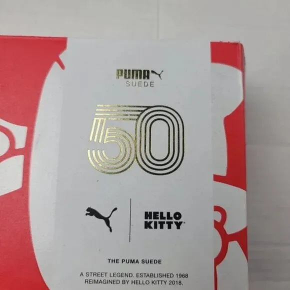 Puma x Hello Kitty Collab 50th Anniversary Suede Classic Sneakers Size 7