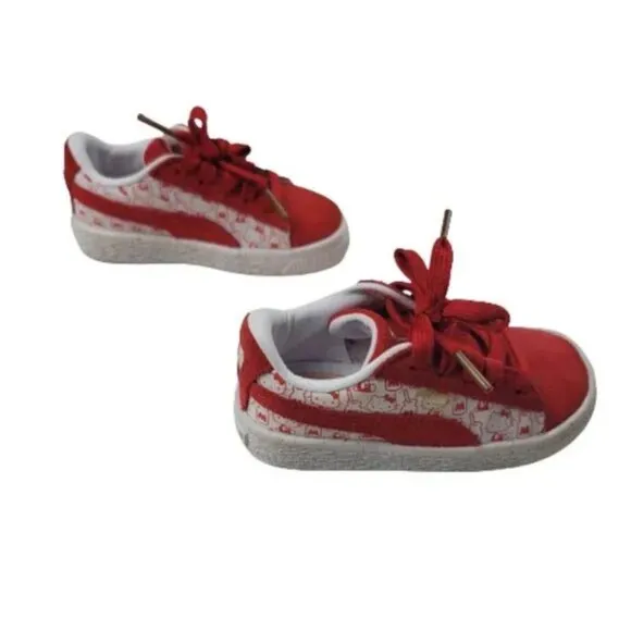 Puma x Hello Kitty Collab 50th Anniversary Suede Classic Sneakers Size 7