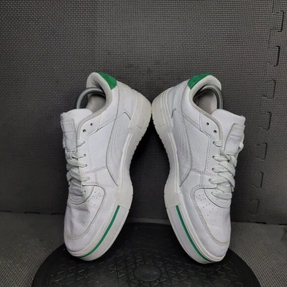 Puma Ca Pro Heritage Shoes Mens Sz 9.5 White Green Athletic Sneakers