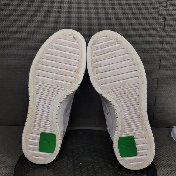 Puma Ca Pro Heritage Shoes Mens Sz 9.5 White Green Athletic Sneakers