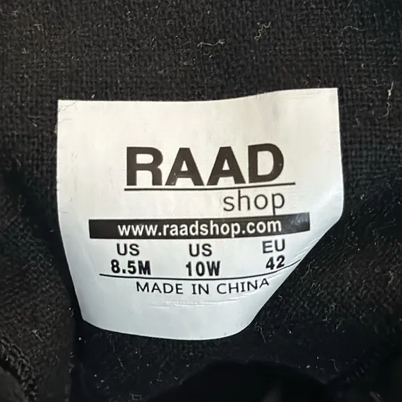 RAAD SHOP BLACK SPLAT TRAINNING MEN’S 8.5 Women’s 10