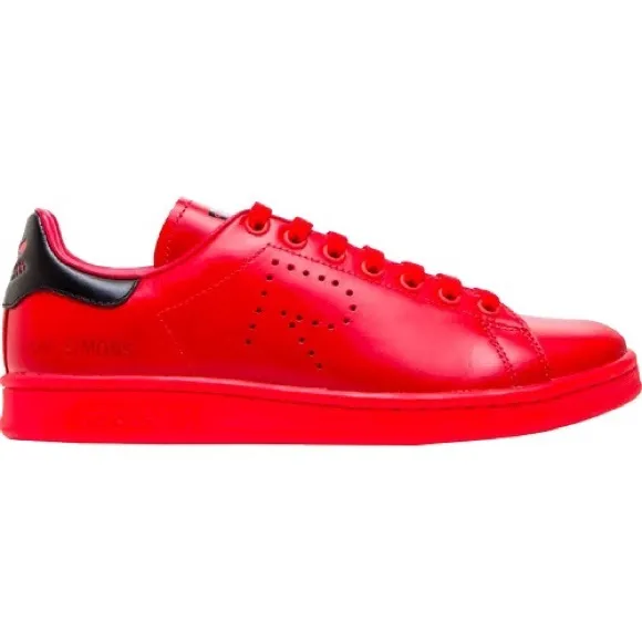 Raf Simons x Stan Smith Red Sneakers Adidas Size 10.5