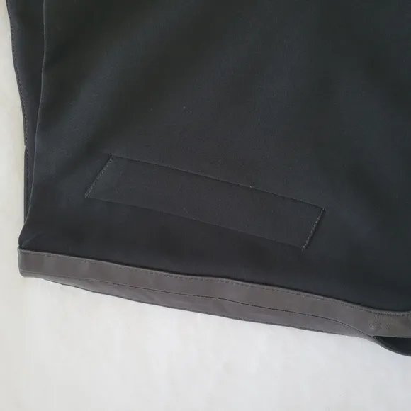 Rag &amp; Bone Platini Leather Trim Black Shorts