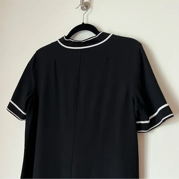 Rag &amp; Bone Short Sleeve Mini Swing Thatch Dress in Black, Size S