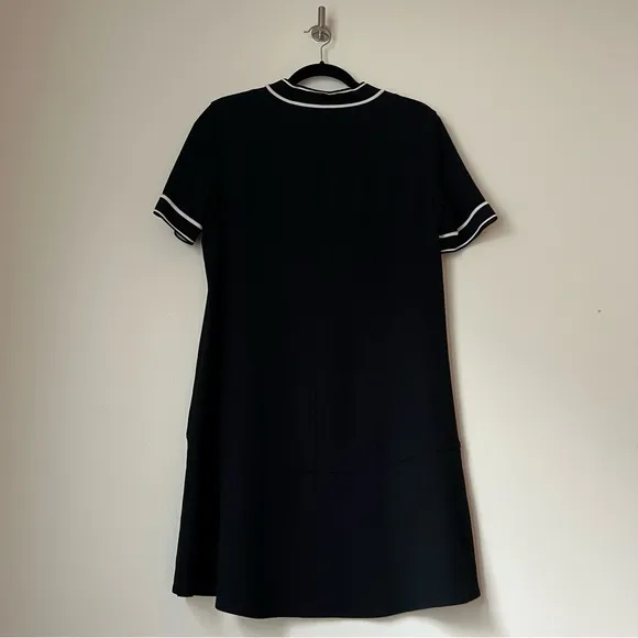 Rag &amp; Bone Short Sleeve Mini Swing Thatch Dress in Black, Size S