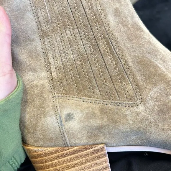 rag &amp; bone Rover Suede Ankle Chelsea Boots 7.5