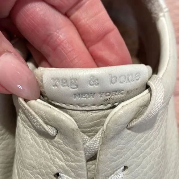 Rag &amp; Bone RB1 Revival Low Top Sneaker Antique WhiteLeather