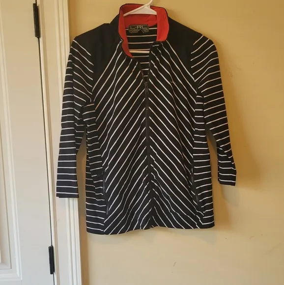 Ralph Lauren Active Black White Red Stripe Skort Set
