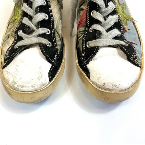 RARE Golden Goose Deluxe Brand Kids Mid Star Sneakers Size 32
