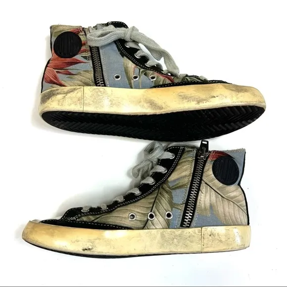 RARE Golden Goose Deluxe Brand Kids Mid Star Sneakers Size 32