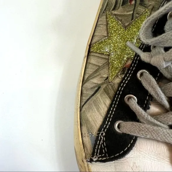 RARE Golden Goose Deluxe Brand Kids Mid Star Sneakers Size 32