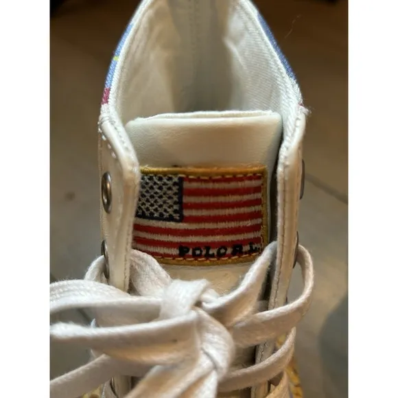 RARE!! Polo Ralph Lauren chariots of Fire Men's sneakers size 9.5 Solomon II EUC