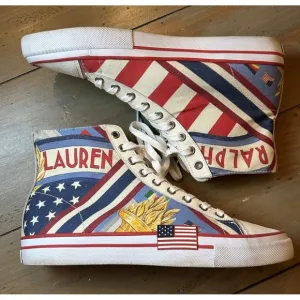 RARE!! Polo Ralph Lauren chariots of Fire Men's sneakers size 9.5 Solomon II EUC