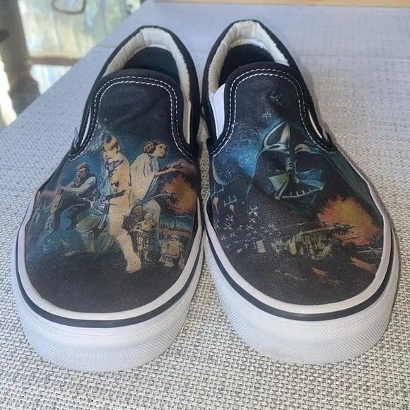 *RARE* Vans Star Wars A New Hope Slip On Vans, Size 9.5 Vans X Star Wars collab