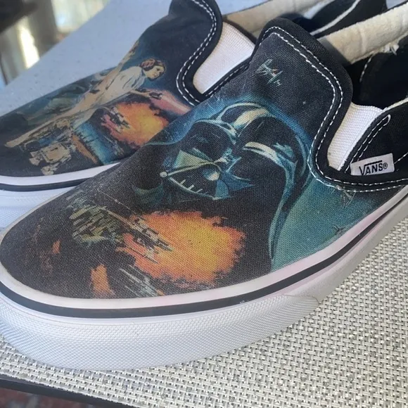 *RARE* Vans Star Wars A New Hope Slip On Vans, Size 9.5 Vans X Star Wars collab