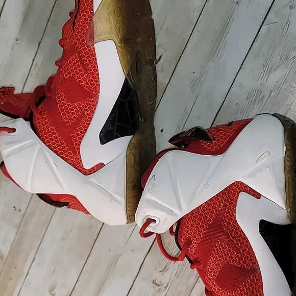 Red‎ Nike LeBron James XII Heart of Lion Youth Size 6.5 Shoes 685181-602