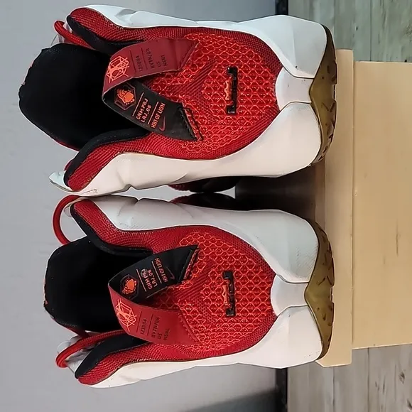 Red‎ Nike LeBron James XII Heart of Lion Youth Size 6.5 Shoes 685181-602