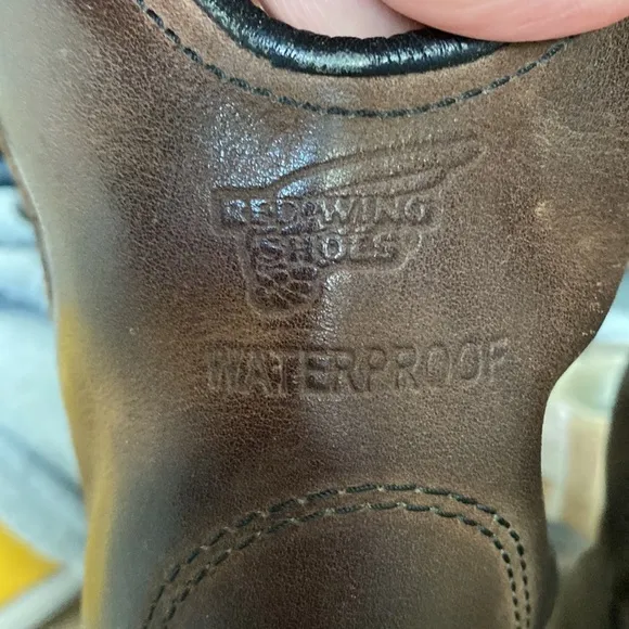 Red Wing Brown Leather Pecos Waterproof USA Made Boots 2270 - 10.5
