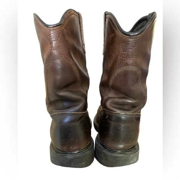 Red Wing Brown Leather Pecos Waterproof USA Made Boots 2270 - 10.5