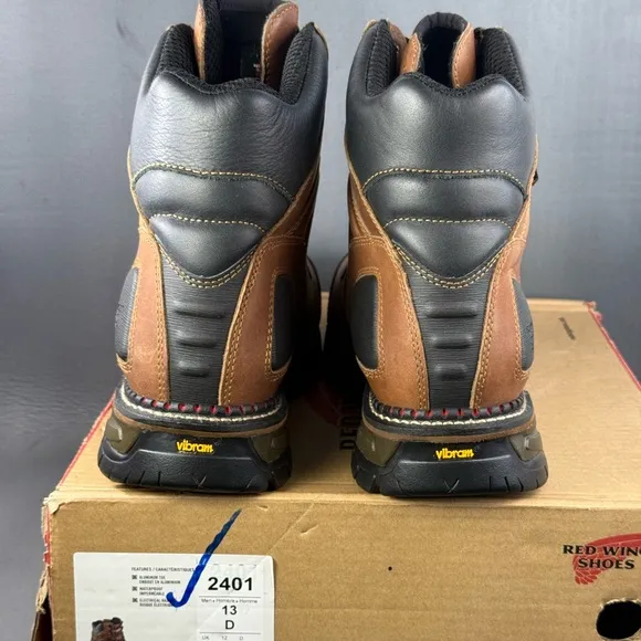 Red Wing Men's FlexForce 6-Inch Waterproof aluminum Toe work Boot shoes size 13