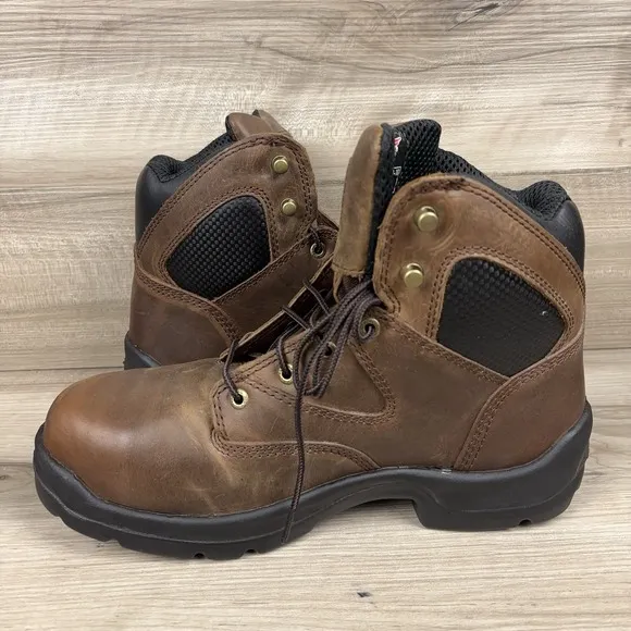 Red Wing Metguard Boots Steel Toe Men's 9D Oil &amp; Slip Resistant Conditioned EUC