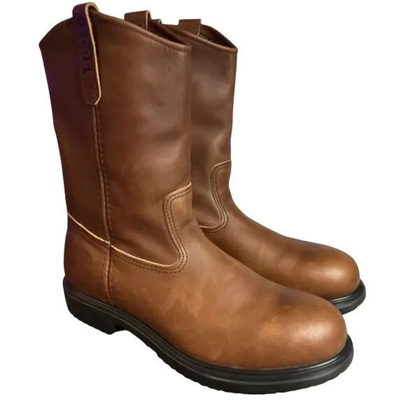 Red Wing Pecos 2231 Steel Toe Leather Work Boots 10.5 D ASTM F2413-05 Oil-Resist