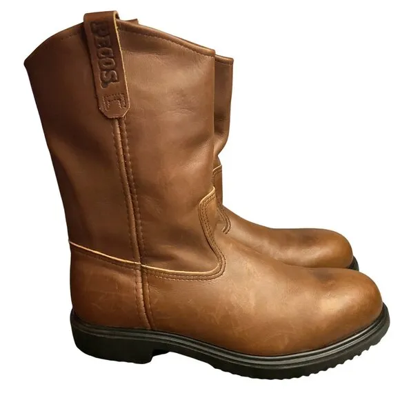 Red Wing Pecos 2231 Steel Toe Leather Work Boots 10.5 D ASTM F2413-05 Oil-Resist