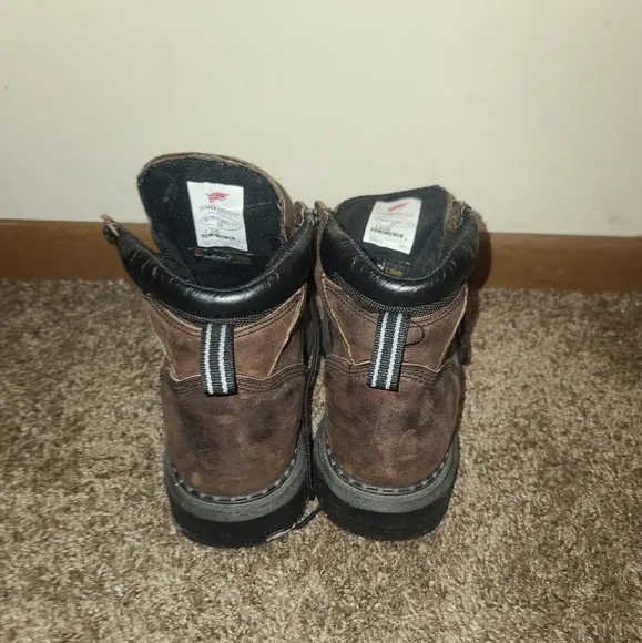 Red Wing Soft Toe Work Boots - Size 7 Model 1206