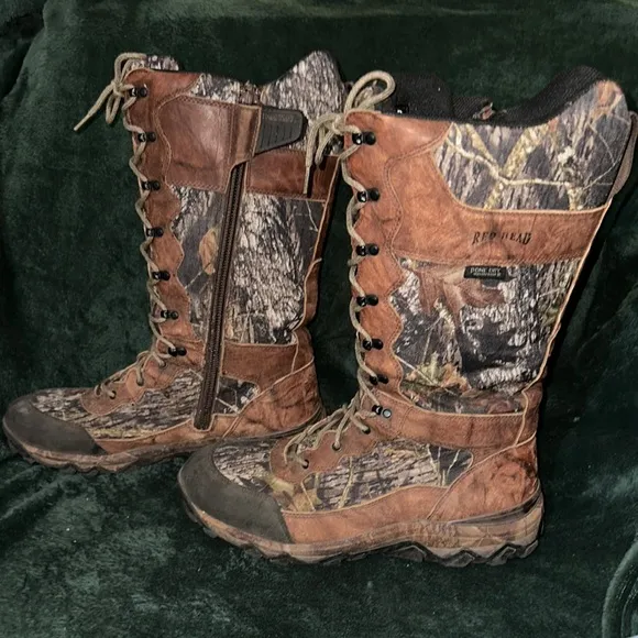 RedHead RCT Side Zip Bone-Dry Waterproof Snake Boots for Men Size 13