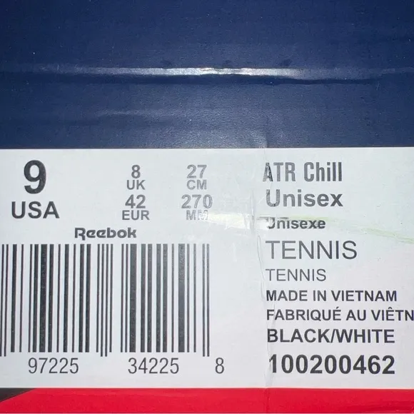 Reebok ATR Chill Men's Shoes/Sneakers | Color: Black/White | NEW/NIB!! 👟