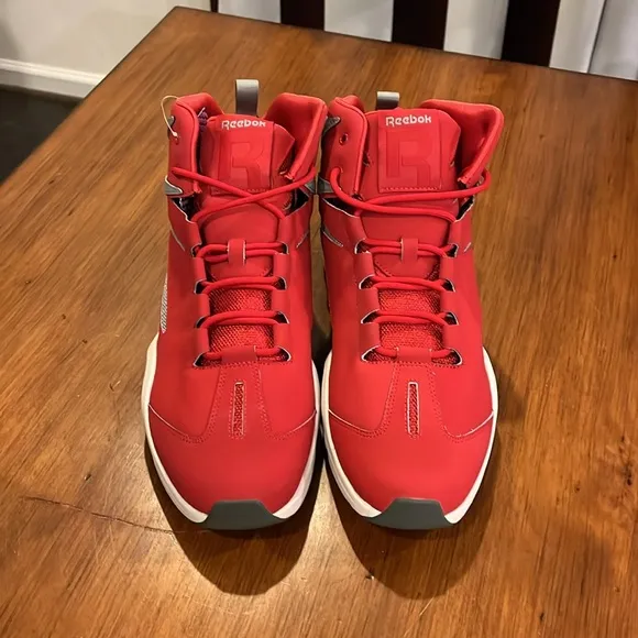 Reebok Blast Basketball Shoes Sneakers new red grey Mens Size 11