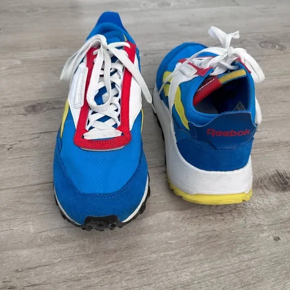 Reebok Blue and Yellow Athletic Sneakers