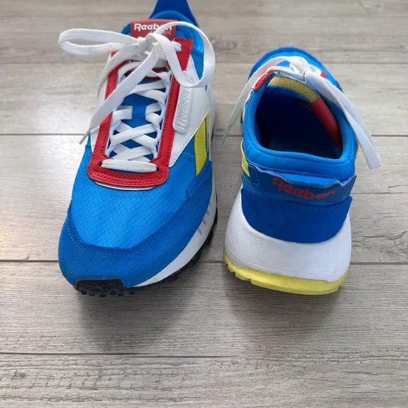 Reebok Blue and Yellow Athletic Sneakers