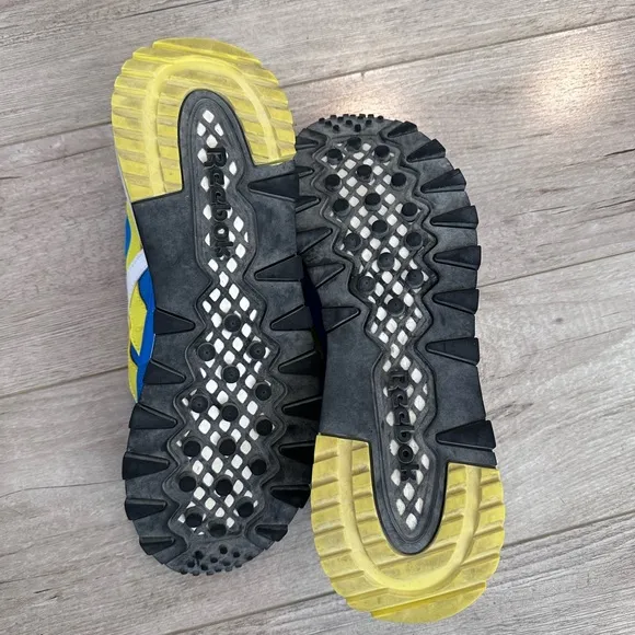 Reebok Blue and Yellow Athletic Sneakers
