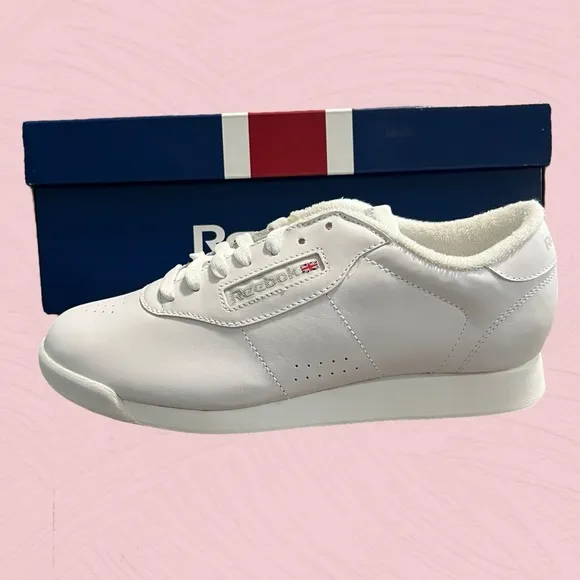 Reebok Classic Princess Women's Tennis Athletic Sneaker 8 Wide White 30500 NEW