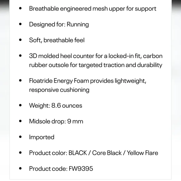 Reebok Floatride Energy Symmetros Running Sneakers
