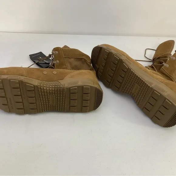Reebok Steel Toe Work Boots NWT 14W, Tan, Slip and Oil Resistant