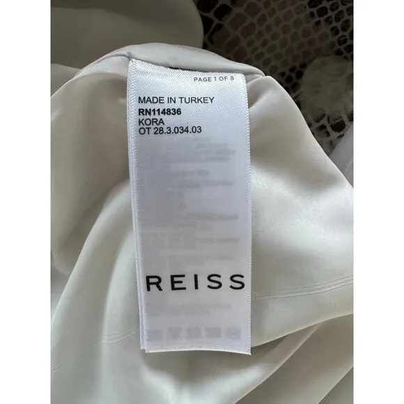 REISS. 🐍 Kora Snake Print Lambskin Leather Mini Skirt -2