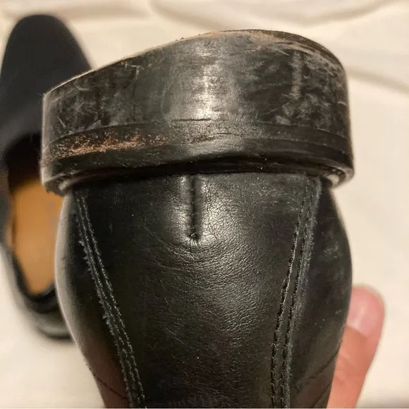 Right Bank Shoe Co Homme Men’s 9M Black Elastic Loafer Tuxedo Shoes Stretch Flat