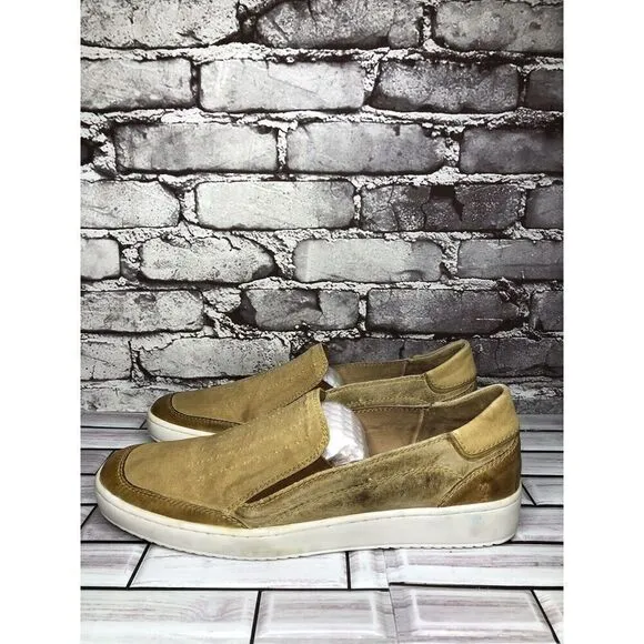 Roan By Bedstu Wils Brown Leather Textile SlipOn Casual Shoes Men Sz 12M US/45EU