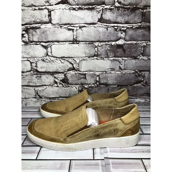 Roan By Bedstu Wils Brown Leather Textile SlipOn Casual Shoes Men Sz 12M US/45EU