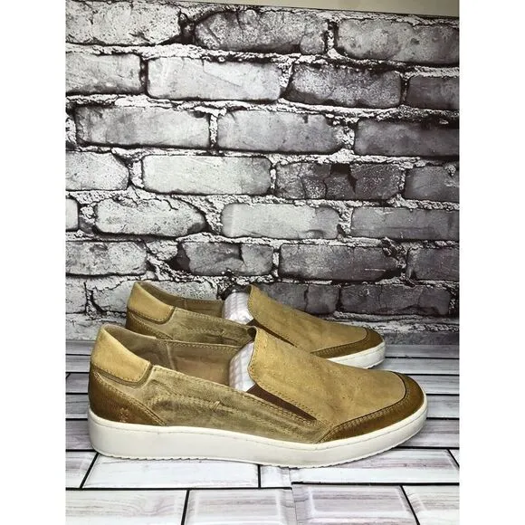 Roan By Bedstu Wils Brown Leather Textile SlipOn Casual Shoes Men Sz 12M US/45EU