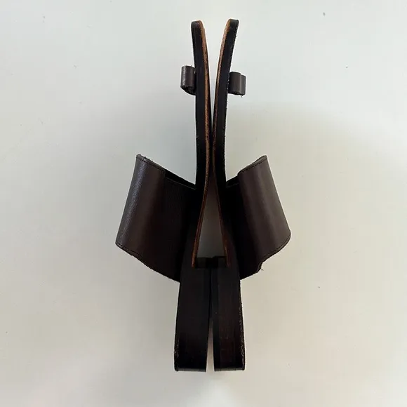 Robert Clergerie Brown Flat Sandals No Size Tag Actual Size 8