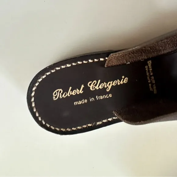Robert Clergerie Brown Flat Sandals No Size Tag Actual Size 8