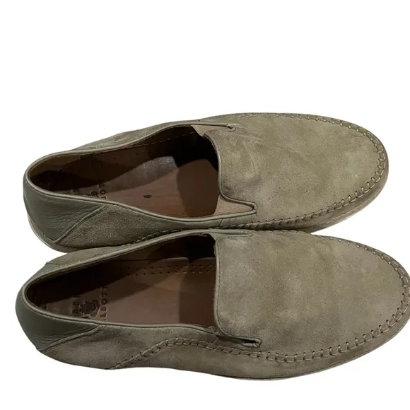Robert Talbott Men’s Size 7 Beige Leather Slip On Casual Loafer Shoes