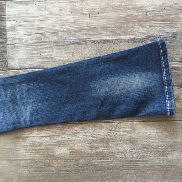 ROCK &amp; ROLL Cowgirl &quot;Rival Low Rise&quot; Bootcut blingy rodeo jeans sz 24x32L euc