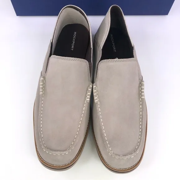 ROCKPORT Men's Tucker Venetian Slip On Loafers Shoes Stone  $115 New