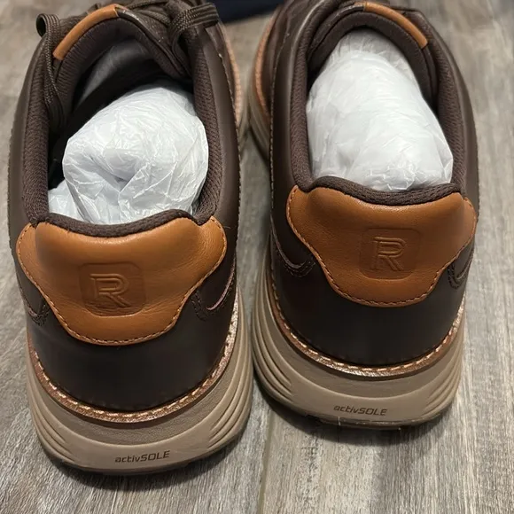 Rockport Weston Dark Brown Casual Laced Shoe size 10 NEW