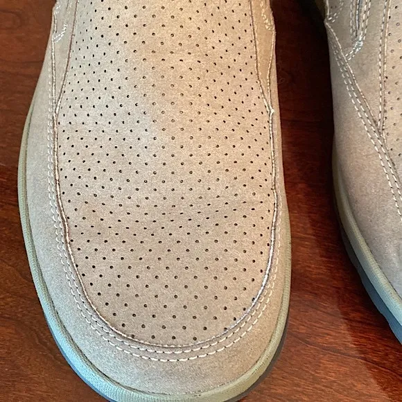 Rockport XCS Tan Suede Trutech Memory Foam Slip On Shoes Size 8.5